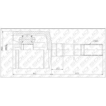 SOLID CV Joint Inner (9107000044)