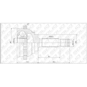 SOLID CV Joint Outer (9107001004)