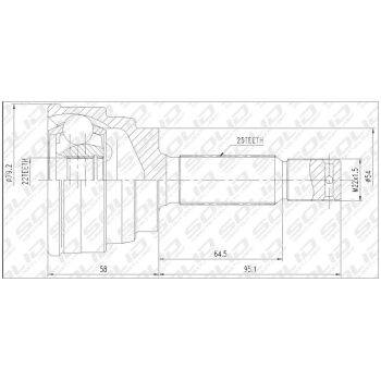 SOLID CV Joint Outer (9107001014)