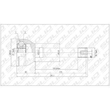 SOLID CV Joint Outer (9107001023)