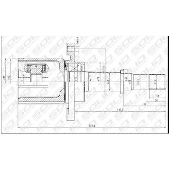 SOLID CV Joint Inner (9107005171)