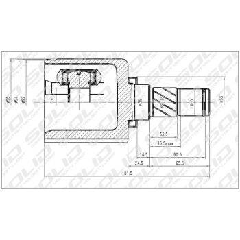 SOLID CV Joint Inner (9107005172)