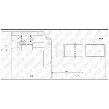 SOLID CV Joint Inner (9107008014)