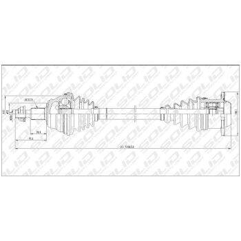 SOLID CV Shaft (9107008520)