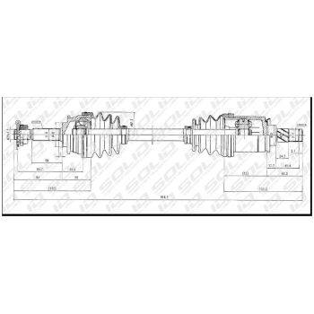 SOLID CV Shaft (9107008793)