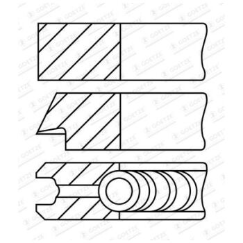 GOETZE ENGINE Piston Ring Kit