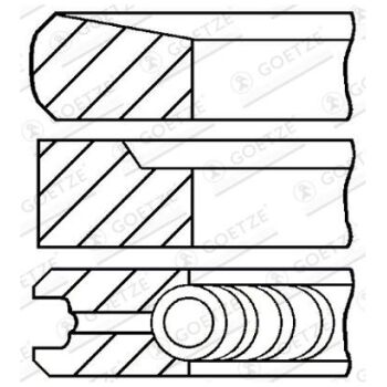 GOETZE ENGINE Piston Ring Kit